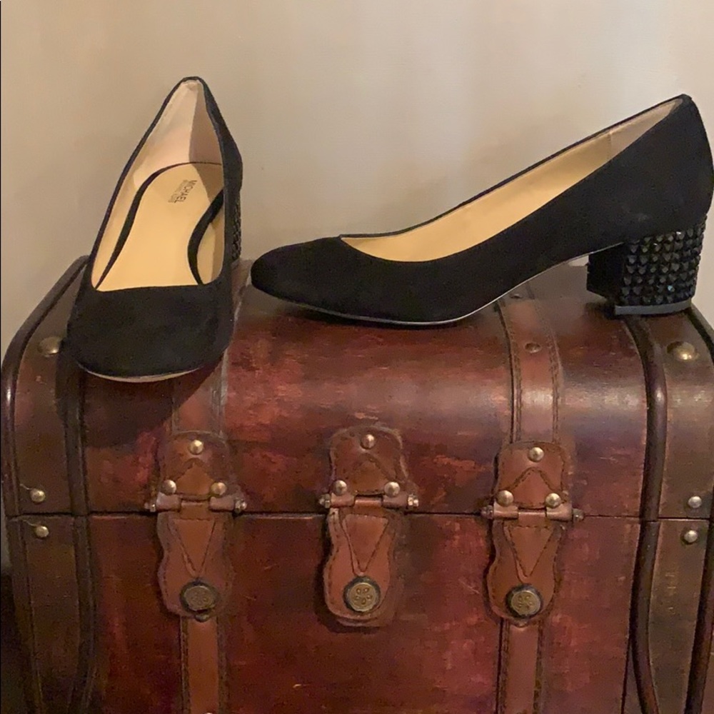 Michael Kors Black Suede Almost Flats